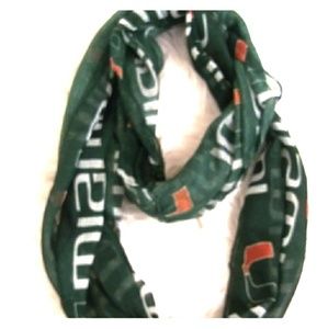 Miami Hurricanes Woman's Infinity Scarf.